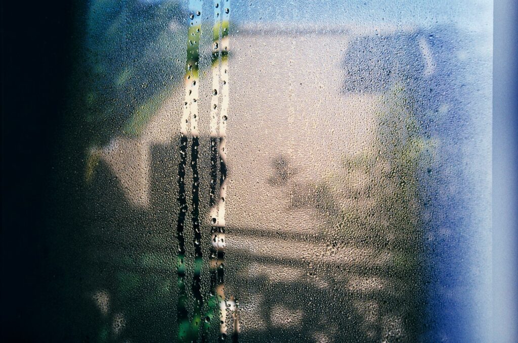 water dew on glass